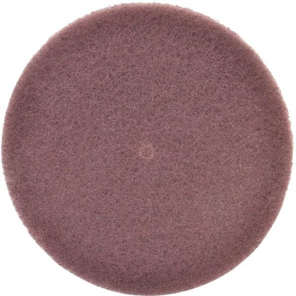 3M - 6" Very Fine Grade Aluminum Oxide Deburring Disc - 1/4" Center Hole, Arbor Connection, Maroon, 4,000 Max RPM - Makers Industrial Supply