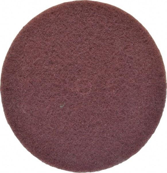 3M - 6" Very Fine Grade Aluminum Oxide Deburring Disc - 1/2" Center Hole, Arbor Connection, Maroon, 4,000 Max RPM - Makers Industrial Supply