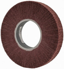 3M - 12" Diam Aluminum Oxide Finishing Flap Wheel - 5" Hole, 2" Wide, Density 3, Nonwoven, Fine Grade, 2,500 Max RPM - Makers Industrial Supply