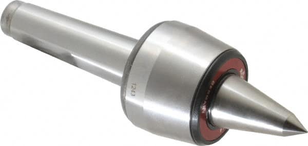 Rohm - MT4 Taper Shank, 2.755" Head Diam 500 Lb Capacity Live Center - 3,800 Max RPM, 2-3/32" Head Length, 1.2598" Point Diam, 2.087" Point Len, 1,100 Lb Max Workpc, 8.583" OAL, Long Point - Makers Industrial Supply