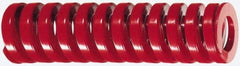 Dayton Lamina - 1-1/2" Hole Diam, 3/4" Rod Diam, 4" Free Length, Red Die Spring - 90.6 Lb Max Deflection, 1.2" Max Deflection, Heavy Duty, Chromium Vanadium Steel - Makers Industrial Supply