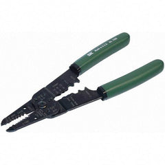 SK - Wire & Cable Strippers - 8" W/CUSHION GRIP CRIMPING/STRIPPING PLIER - Makers Industrial Supply