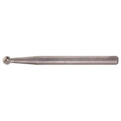 SD-5 Standard Cut Solid Carbide Bur-Ball Shape - Exact Industrial Supply