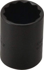 Proto - 7/8", 1/2" Drive, Standard Hand Socket - 12 Points, 1-9/16" OAL, Alloy Steel, Black Finish - Makers Industrial Supply