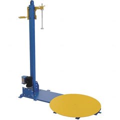 Vestil - 48 Inch Diameter, 4 to 6 Pallets per Hour, Semi Automatic, Light Duty Stretch and Pallet Wrap Machine - 4,000 Lbs. Capacity, 3 to 12 RPM, 2-3/8 Inch High - Makers Industrial Supply