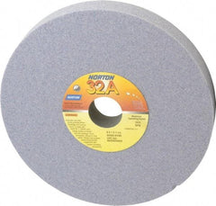 Norton - 8" Diam x 1-1/4" Hole x 1" Thick, K Hardness, 60 Grit Surface Grinding Wheel - Aluminum Oxide, Type 1, Medium Grade, 3,600 Max RPM, Vitrified Bond, No Recess - Makers Industrial Supply