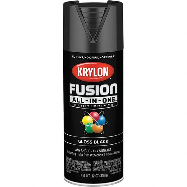 Krylon - Spray Paints Type: Acrylic Enamel Spray Paint Color: Black - Makers Industrial Supply