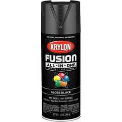 Krylon - Spray Paints Type: Acrylic Enamel Spray Paint Color: Black - Makers Industrial Supply