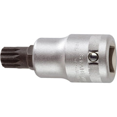 Screwdriver & Drag Link Sockets; Type: XZN Screwdriver Socket; Drive Size (Inch): 0.75 in; Blade Width (mm): 34.7 mm; Blade Thickness (Decimal Inch): 1 mm; Point Size: M14; Finish: Chrome-Plated; Insulated: No; Non-sparking: No; Tether Style: Not Tether C