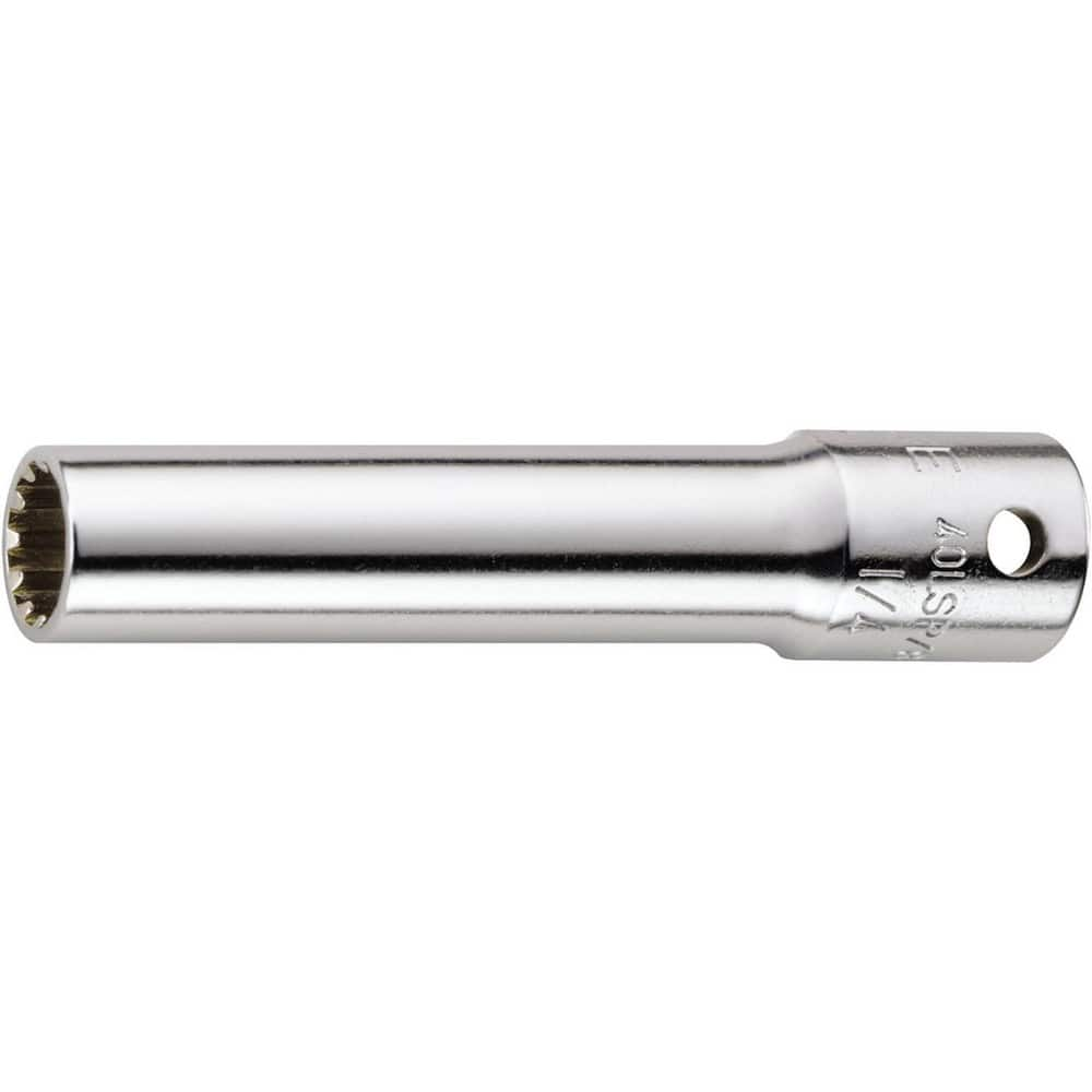 Specialty Sockets; Type: Spline Socket; Drive Size: 0.25 in; Socket Size: SP 7; Insulated: No; Non-sparking: No; Tether Style: Not Tether Capable; Features: Thin wall; Finish/Coating: Chrome-Plated; Finish: Chrome-Plated; Drive Size: 0.25 in; Socket Type: