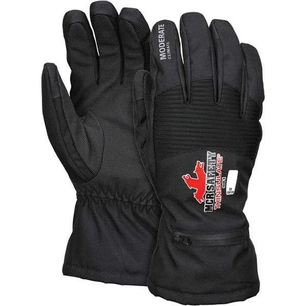 MCR Safety - Size M Synthetic Blend Work Gloves - For Cold Weather, Uncoated, Slip-On Cuff, Full Fingered, Black, Paired - Makers Industrial Supply