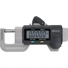 Mitutoyo - Electronic Thickness Gages Minimum Measurement (mm): 0.00 Minimum Measurement (Decimal Inch): 0.0000 - Makers Industrial Supply