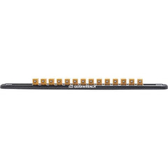 Socket Holders & Trays; Type: Clip Rail; Holds Number of Pieces: 14; Number Of Sockets Held: 14; Overall Length: 12 in; Overall Width: 1.125 in; Overall Height: 1 in; Color: Black; Width (Inch): 1.125 in; Height (Inch): 1 in; Color: Black; Tool Type: Clip