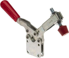 De-Sta-Co - 750 Lb Holding Capacity, Horizontal Handle, Manual Hold Down Toggle Clamp - 70° Handle Movement, 92° Bar Opening, U-Bar, Straight Base, Electro-Plated Zinc, Carbon Steel - Makers Industrial Supply