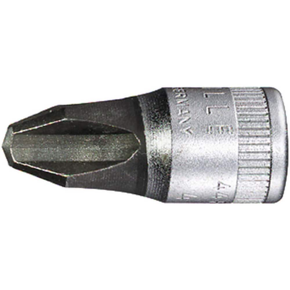 Screwdriver & Drag Link Sockets; Type: Phillips Screwdriver Socket; Drive Size (Inch): 0.25 in; Blade Width (mm): 11.6 mm; Blade Thickness (Decimal Inch): 0.6 mm; Point Size: #3; Finish: Chrome-Plated; Insulated: No; Non-sparking: No; Tether Style: Not Te