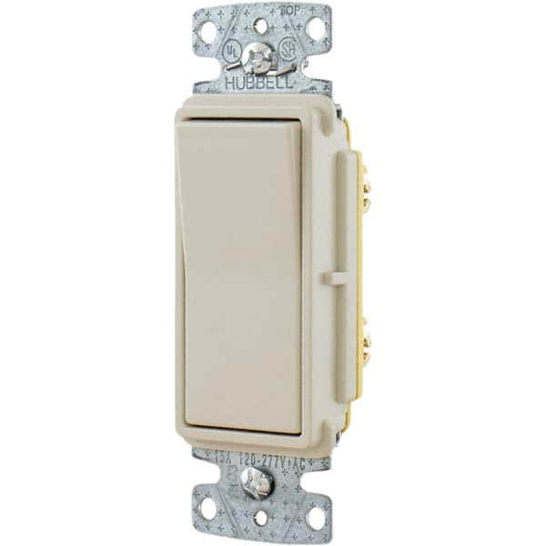 Rocker Switches; Switch Type: General Purpose; Switch Sequence: Off-On; Contact Form: SPST; Operation Type: Maintained (MA); Maximum Amperage At 125 Volts: 15 A; Terminal Type: Wire Nut; Maximum Amperage At 250 Volts: 15 A; Mount Type: Box Mount; Maximum