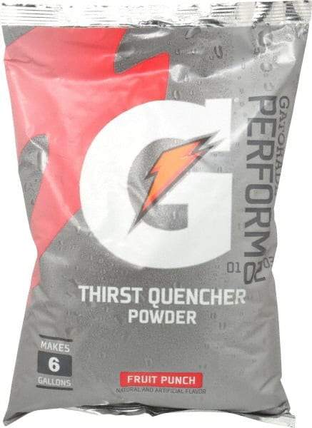 Gatorade - 51 oz Pack Fruit Punch Activity Drink - Powdered, Yields 6 Gal - Makers Industrial Supply