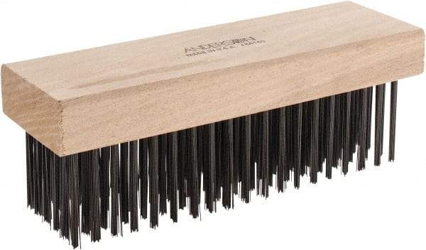 Anderson - 6 Rows x 19 Columns Steel Scratch Brush - 7-1/2" OAL - Makers Industrial Supply