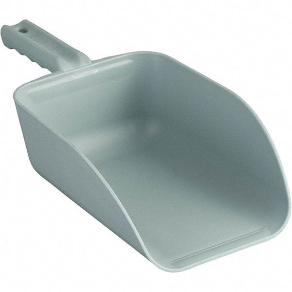 Remco - 82 oz Gray Polypropylene Flat Bottom Scoop - 5.9" Wide x 3.3" Deep Bowl, 4-1/2" Handle Length, 15.1" OAL - Makers Industrial Supply