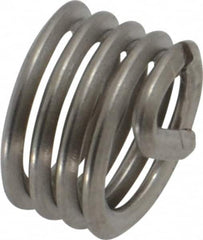 Recoil - 5/16-18 UNC, 0.312" OAL, Free Running Helical Insert - 4 Free Coils, Tanged, Stainless Steel, Bright Finish, 1D Insert Length - Makers Industrial Supply