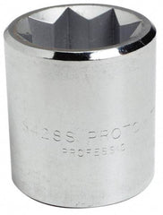 Proto - 3/8", 1/2" Drive, Standard Hand Socket - 8 Points, 1-7/16" OAL, Alloy Steel, Chrome Finish - Makers Industrial Supply