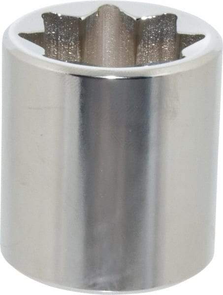 Proto - 7/8", 1/2" Drive, Standard Hand Socket - 8 Points, 1-5/8" OAL, Alloy Steel, Chrome Finish - Makers Industrial Supply