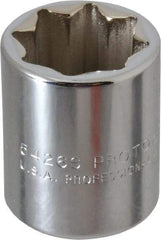 Proto - 13/16", 1/2" Drive, Standard Hand Socket - 8 Points, 1-5/8" OAL, Alloy Steel, Chrome Finish - Makers Industrial Supply