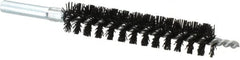 Schaefer Brush - 4" Brush Length, 3/4" Diam, Nylon Single Stem, Single Spiral Condenser Tube Brush - 6-1/4" Long, Nylon, 12-24 Female Connection - Makers Industrial Supply