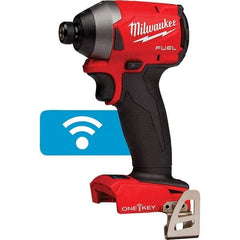 Milwaukee Tool - 18 Volt, 1/4" Drive, 167 Ft/Lb Torque, Cordless Impact Driver - Pistol Grip Handle, 3600 RPM, Lithium-Ion, Bare Tool - Makers Industrial Supply