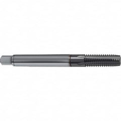 Guhring - M12x1.50 Metric 5 Flute 6HX Plug Spiral Flute Tap - Solid Carbide, TiCN Finish, 100mm OAL, Right Hand Flute, Right Hand Thread, D4/D5, Series 1161 - Makers Industrial Supply