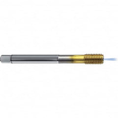 Guhring - 1/2-20 UNF 2BX H8/H9 Thread Limit Bottoming Thread Forming Tap - High Speed Steel, TiCN Finish, 3.937" OAL, Right Hand Thread, Series 4382 - Exact Industrial Supply