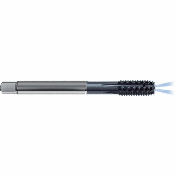 Guhring - 3/8-24 UNF 2BX H7/H8 Thread Limit Modified Bottoming Thread Forming Tap - High Speed Steel, TiCN Finish, 3.543" OAL, Right Hand Thread, Series 4380 - Makers Industrial Supply