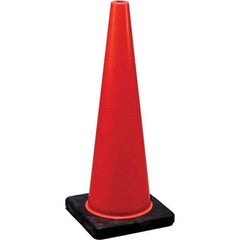 NMC - 18" High, Orange Traffic Cone - 10-1/2" Base Width, Rubber - Makers Industrial Supply