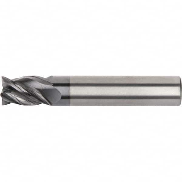 Square End Mill: 30mm LOC, 25mm Shank Dia, 121mm OAL, 4 Flutes, Solid Carbide Single End, AlTiN Finish, Spiral Flute, 36 ° Helix, Mfr Grade KCPM15, Centercutting, RH Cut, RH Flute, Series H1TE