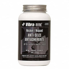 Vibra-Tite - 8 oz Jar, Nickel Anti-Seize Lubricant, with Brush Cap - Makers Industrial Supply