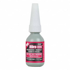 Vibra-Tite - 10 mL Bottle, Red, High Temp/High Strength Threadlocker - Makers Industrial Supply