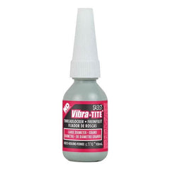 Vibra-Tite - 10 mL Bottle, Red, Large Diameter/High Strength Threadlocker - Makers Industrial Supply