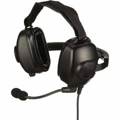 Motorola Solutions - Two-Way Radio Headsets & Earpieces Type: Headset w/Microphone Microphone Type: Boom Microphone - Makers Industrial Supply