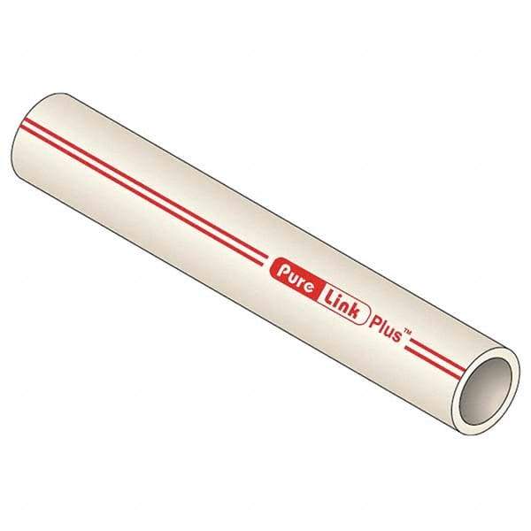 Mueller Industries - 0.671" ID x 7/8" OD, 20' Long, PEX-A Tube - Natural with Red Print, 100 Max psi - Makers Industrial Supply