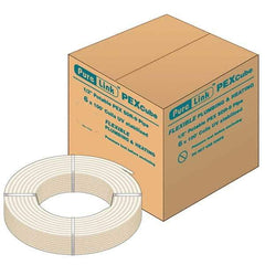 Mueller Industries - 0.475" ID x 5/8" OD, 100' Long, PEX-A Tube - Natural with Blue Print, 100 Max psi - Makers Industrial Supply