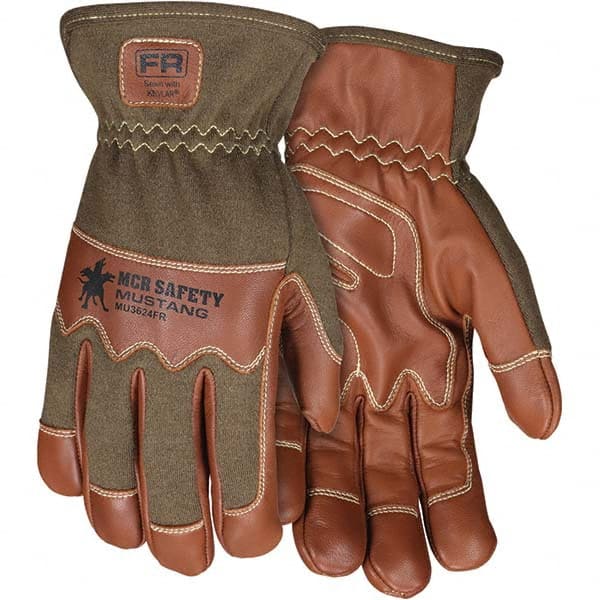 MCR Safety - Size L Goatskin Work Gloves - Makers Industrial Supply