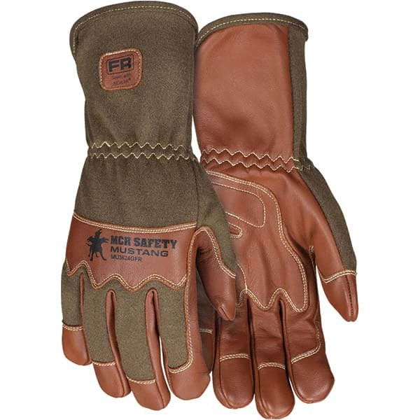 MCR Safety - Size L Goatskin Work Gloves - Makers Industrial Supply