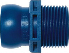 Loc-Line - 3/4" Hose ID, Male to Female Coolant Hose Connector - 3/4" BSPT, For Loc-Line Modular Hose Systems - Makers Industrial Supply