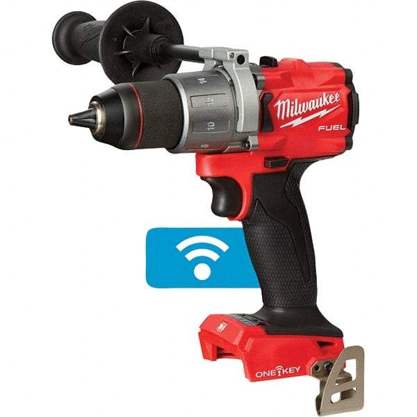 Milwaukee Tool - 18 Volt 1/2" Chuck Pistol Grip Handle Cordless Drill - 0-2000 RPM, Keyless Chuck, Reversible, Lithium-Ion Batteries Not Included - Makers Industrial Supply