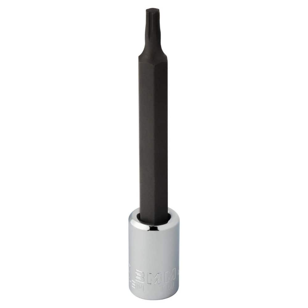 Hand Hex & Torx Bit Sockets; Socket Type: Hex Bit Socket; Tool Type: Hex Bit Socket; Hex Size (mm): 3.000; Bit Length (Inch): 2-3/4; Bit Length: 2.75 in; Insulated: No; Material: Steel; Finish: Chrome-Plated; Overall Length (Inch): 2-3/4 in; Non-sparking: