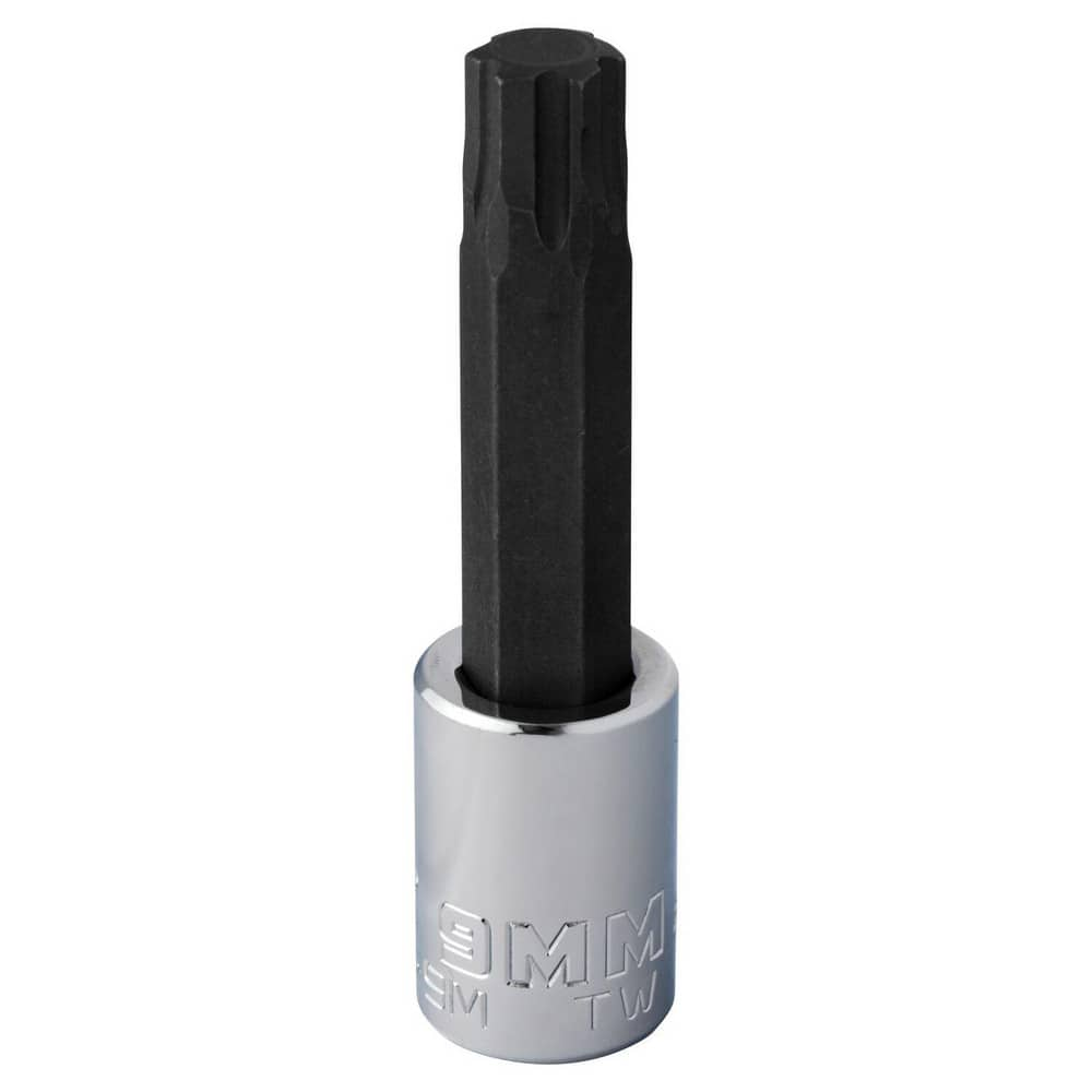 Hand Hex & Torx Bit Sockets; Socket Type: Hex Bit Socket; Tool Type: Hex Bit Socket; Hex Size (mm): 9.000; Bit Length (Inch): 2-3/4; Bit Length: 2.75 in; Insulated: No; Material: Steel; Finish: Chrome-Plated; Overall Length (Inch): 2-3/4 in; Non-sparking: