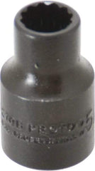 Proto - 5/16", 3/8" Drive, Standard Hand Socket - 12 Points, 1-3/32" OAL, Alloy Steel, Black Finish - Makers Industrial Supply