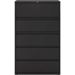 File Cabinets & Accessories; File Cabinet Type: Horizontal; Color: Black; Material: Steel; Number Of Drawers: 4.000