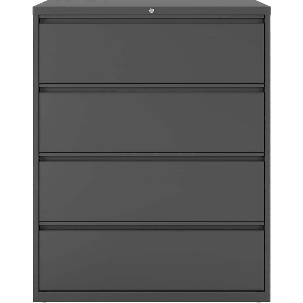 File Cabinets & Accessories; File Cabinet Type: Horizontal; Color: Black; Material: Steel; Number Of Drawers: 4.000