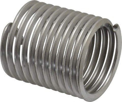 Heli-Coil - 1-1/2 - 6 UNC, 2-1/4" OAL, Free Running Helical Insert - 11-1/2 Free Coils, Tanged, 304 Stainless Steel, Bright Finish, 1-1/2D Insert Length - Makers Industrial Supply